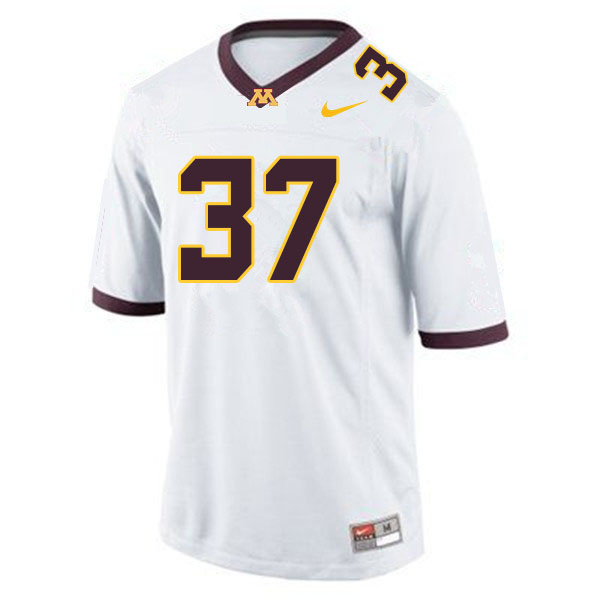 Men #37 Brady Weeks Minnesota Golden Gophers College Football Jerseys Sale-White - Click Image to Close